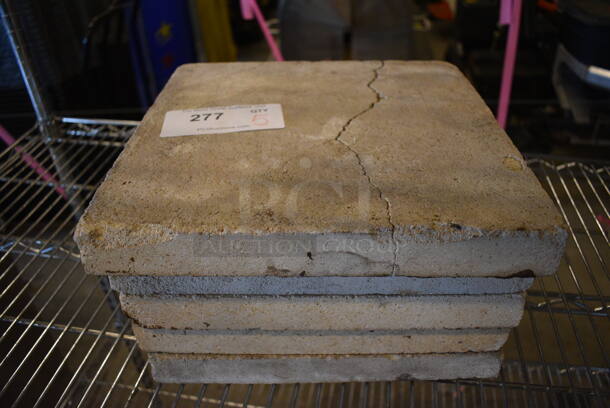 5 Cooking Stones for Pizza Oven. One Stone Is Cracked - See Pictures. 12x12x1.5. 5 Times Your Bid!