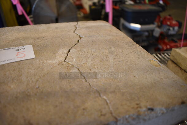 5 Cooking Stones for Pizza Oven. One Stone Is Cracked - See Pictures. 12x12x1.5. 5 Times Your Bid! - Image 3 of 4