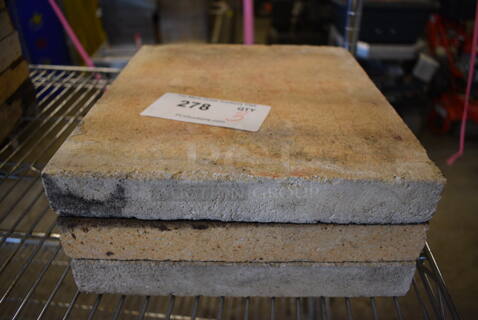 3 Cooking Stones for Pizza Oven. One Stone Is Cracked - See Pictures. 10x12x1.5. 3 Times Your Bid!