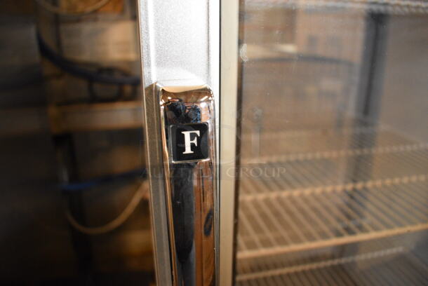 GREAT! Everest Model EMGF23 Metal Commercial Single Door Reach In Freezer Merchandiser w/ Poly Coated Racks. 115 Volts, 1 Phase. 29x32x79. Tested and Powers On But Does Not Get Cold - Image 7 of 7