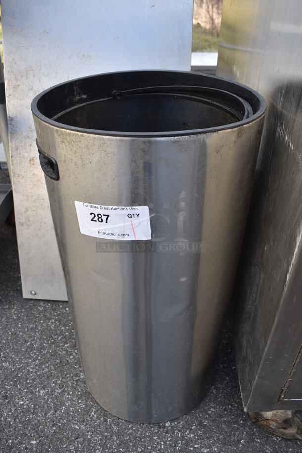 Metal Trash Can. 12x12x24 - Image 1 of 2