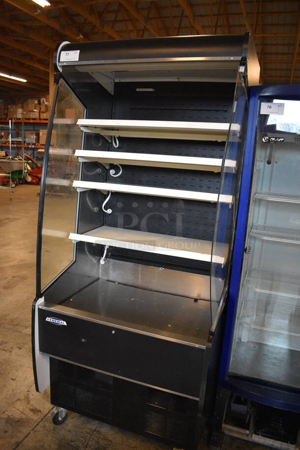 NICE! Federal Industries Model RSSM378SC-3 Metal Commercial Open Grab N Go Merchandiser w/ Metal Shelves on Commercial Casters. 120/208-240 Volts, 1 Phase. 36x36x82 - Image 2 of 7