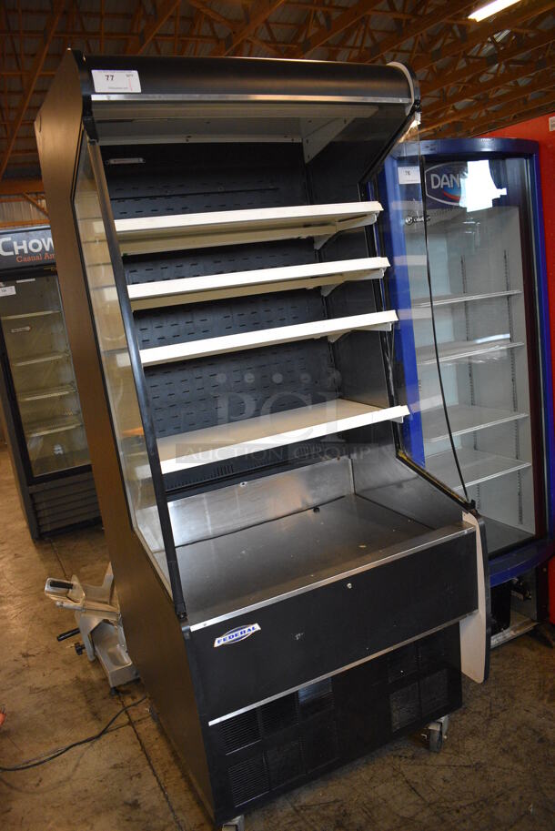 NICE! Federal Industries Model RSSM378SC-3 Metal Commercial Open Grab N Go Merchandiser w/ Metal Shelves on Commercial Casters. 120/208-240 Volts, 1 Phase. 36x36x82 - Image 3 of 7