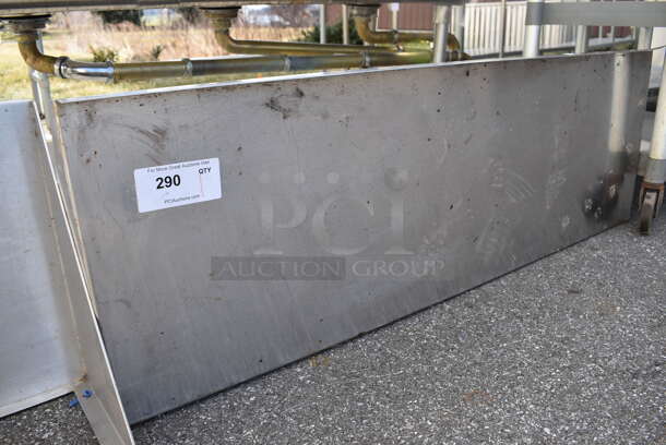 Stainless Steel Shelf w/ Wall Mount Brackets. 48x16x12 - Image 1 of 2