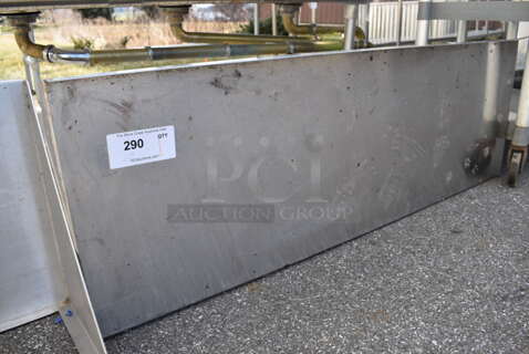 Stainless Steel Shelf w/ Wall Mount Brackets. 48x16x12