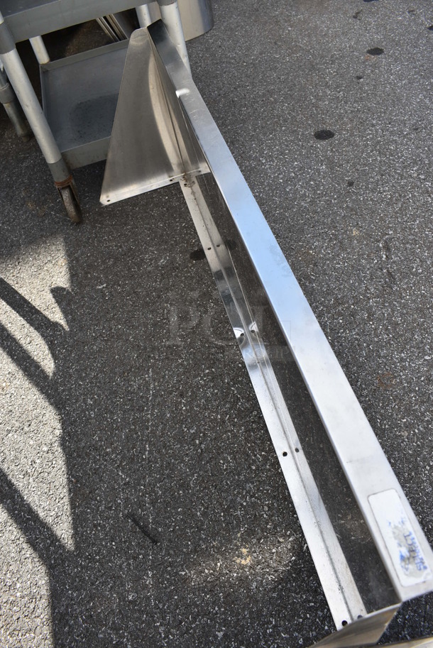 Stainless Steel Shelf w/ Wall Mount Brackets. 48x16x12 - Image 2 of 2