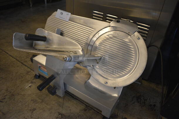 GREAT! Chefmate Stainless Steel Commercial Countertop Meat Slicer w/ Blade Sharpener. 26x22x20. Tested and Working! - Image 2 of 6