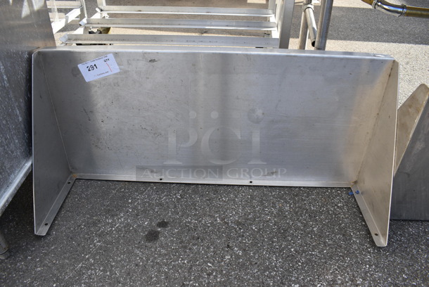 Stainless Steel Shelf w/ Wall Mount Brackets. 36x16x12