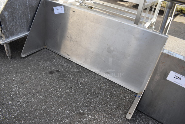 Stainless Steel Shelf w/ Wall Mount Brackets. 36x16x12 - Image 2 of 3