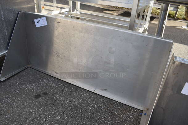 Stainless Steel Shelf w/ Wall Mount Brackets. 36x16x12 - Image 3 of 3