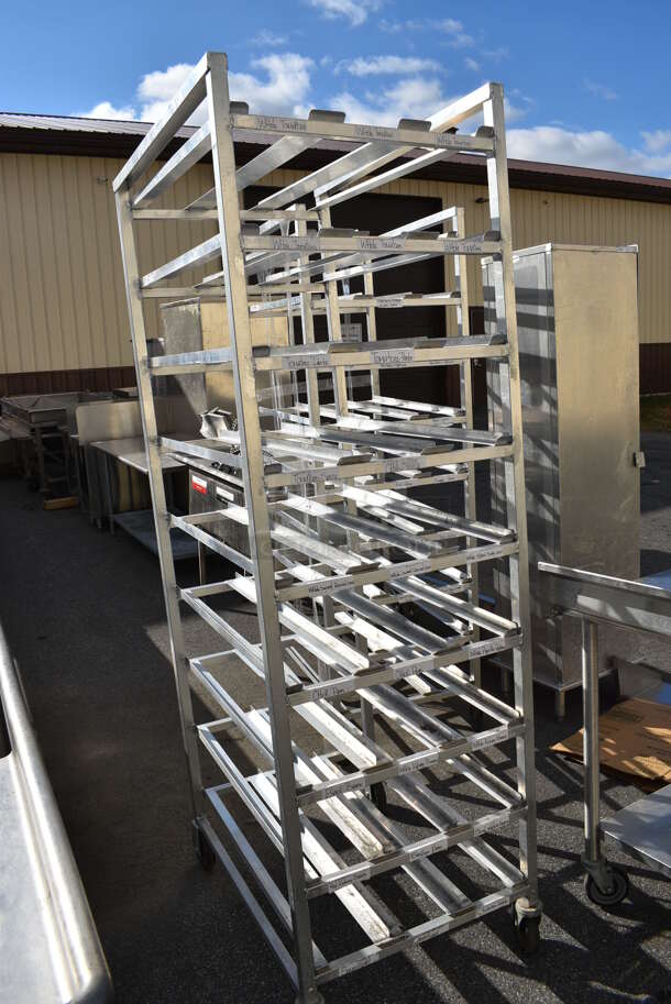 Metal Commercial #10 Can Rack on Commercial Casters. 25.5x35x82 - Image 2 of 3