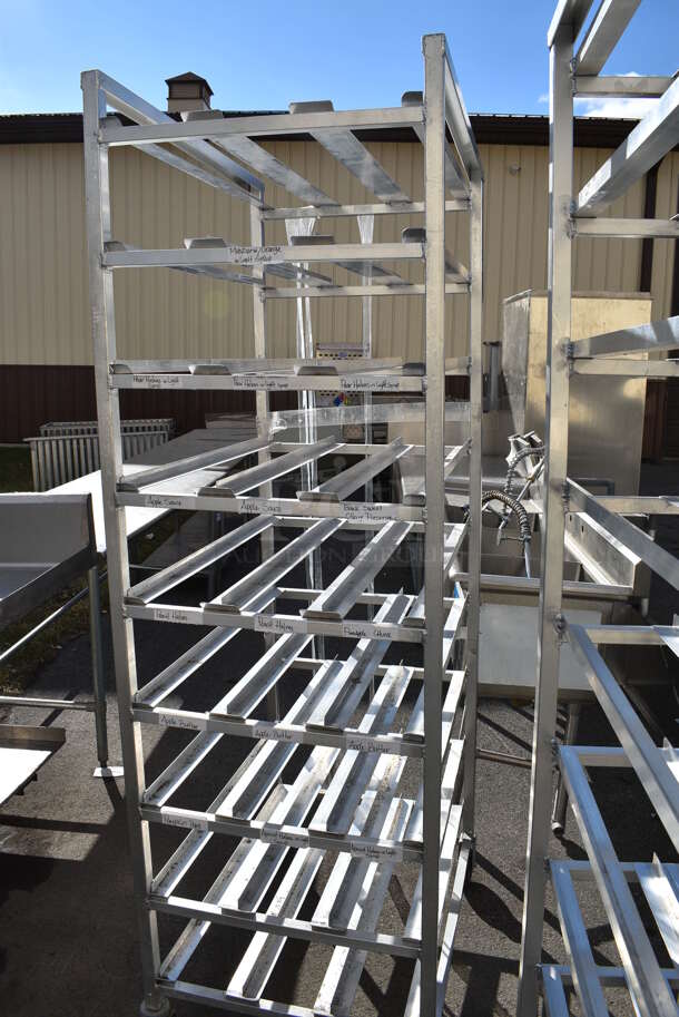 Metal Commercial #10 Can Rack on Commercial Casters. 25.5x35x82 - Image 3 of 4