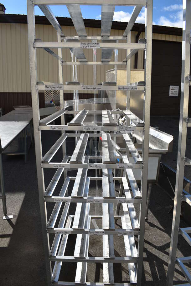 Metal Commercial #10 Can Rack on Commercial Casters. 25.5x35x82 - Image 4 of 4