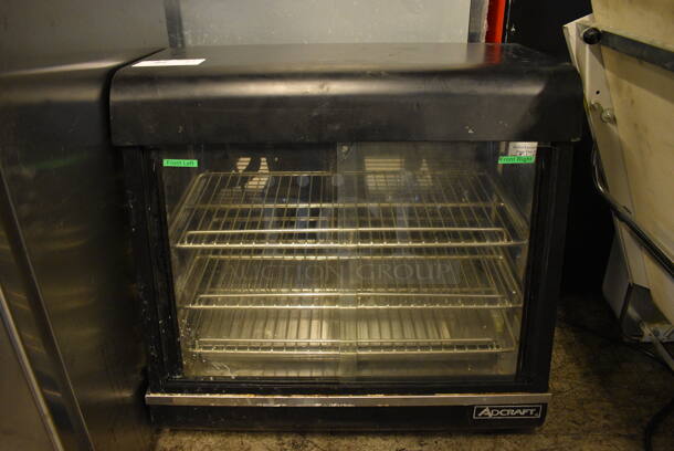 NICE! Adcraft Metal Commercial Countertop Warming Cabinet w/ Metal Racks. 26x14x26. Tested and Working!