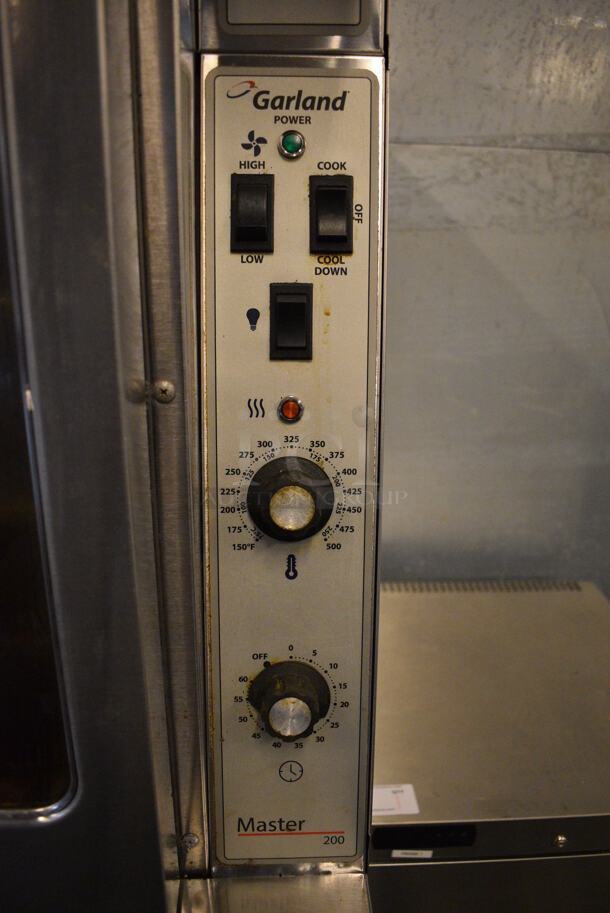 2 GORGEOUS! LATE MODEL Garland Master 200 Model MCO-GS-10S Stainless Steel Commercial Natural Gas Powered Full Size Convection Oven w/ View Through Doors, Metal Oven Racks and Thermostatic Controls. 38x38x70. 2 Times Your Bid! - Image 2 of 10