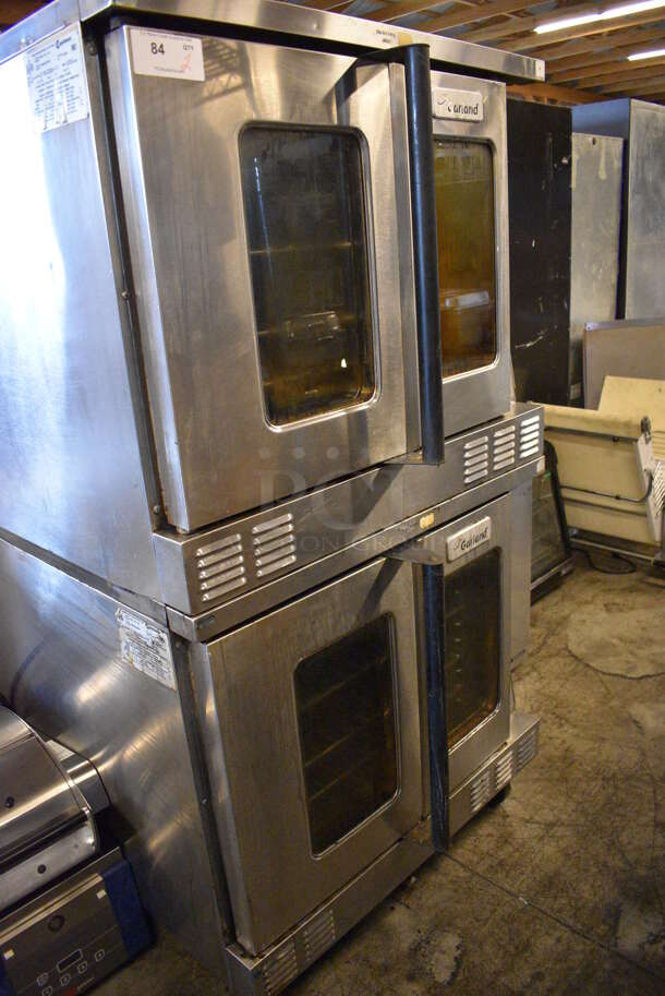 2 GORGEOUS! LATE MODEL Garland Master 200 Model MCO-GS-10S Stainless Steel Commercial Natural Gas Powered Full Size Convection Oven w/ View Through Doors, Metal Oven Racks and Thermostatic Controls. 38x38x70. 2 Times Your Bid! - Image 3 of 10