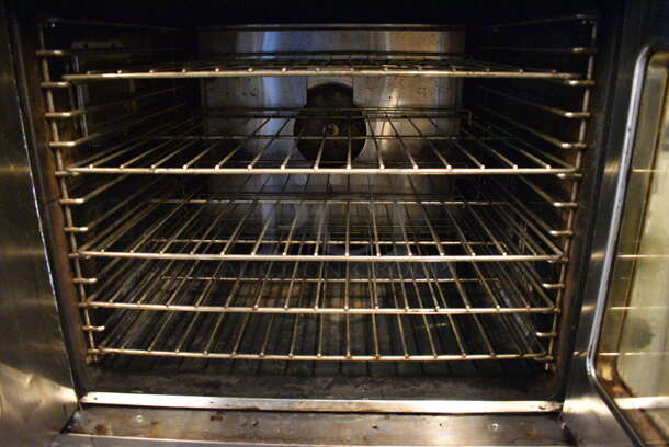 2 GORGEOUS! LATE MODEL Garland Master 200 Model MCO-GS-10S Stainless Steel Commercial Natural Gas Powered Full Size Convection Oven w/ View Through Doors, Metal Oven Racks and Thermostatic Controls. 38x38x70. 2 Times Your Bid! - Image 7 of 10