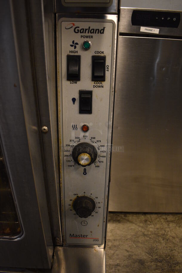 2 GORGEOUS! LATE MODEL Garland Master 200 Model MCO-GS-10S Stainless Steel Commercial Natural Gas Powered Full Size Convection Oven w/ View Through Doors, Metal Oven Racks and Thermostatic Controls. 38x38x70. 2 Times Your Bid! - Image 8 of 10