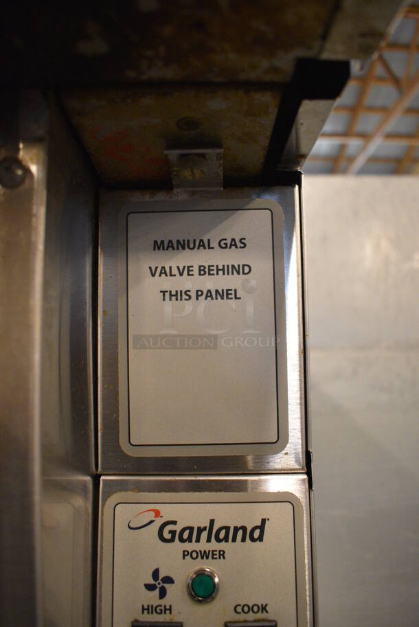 2 GORGEOUS! LATE MODEL Garland Master 200 Model MCO-GS-10S Stainless Steel Commercial Natural Gas Powered Full Size Convection Oven w/ View Through Doors, Metal Oven Racks and Thermostatic Controls. 38x38x70. 2 Times Your Bid! - Image 10 of 10