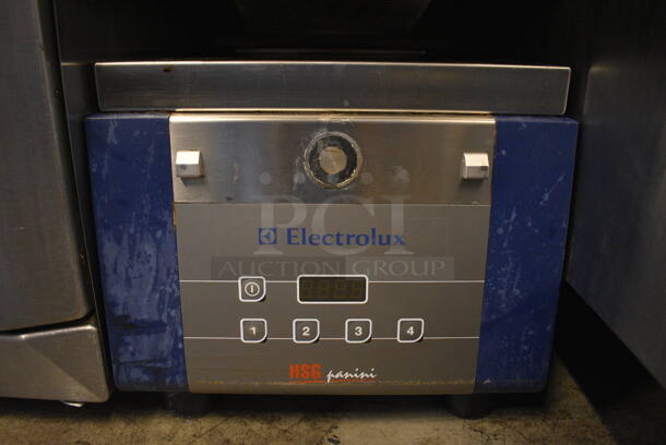 GREAT! 2015 Electrolux Model HSSPAN Stainless Steel Commercial Countertop Electric Powered Panini Press. 208 Volts, 1 Phase. 14x24x20. Cannot Test Due To Plug Style - Image 2 of 6
