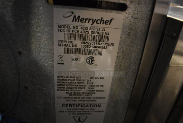 FANTASTIC! 2010 Merrychef Model 402S Series V4 Stainless Steel Commercial Countertop Electric Powered Rapid Cook Oven. 208/240 Volts, 1 Phase. 23x24x24 - Image 6 of 6