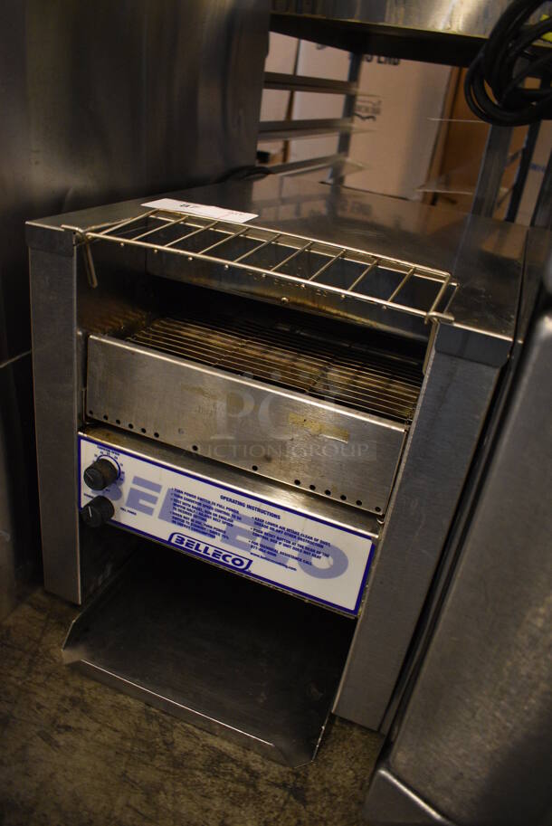NICE! Belleco Stainless Steel Commercial Countertop Electric Powered Conveyor Toaster Oven. 15x20x17. Cannot Test Due To Plug Style - Image 2 of 6