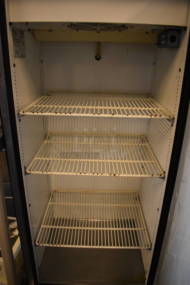 NICE! True Model T-12 Stainless Steel Commercial Single Door Reach In Cooler on Commercial Casters. 115 Volts, 1 Phase. 25x23x70. Tested and Powers On But Does Not Get Cold - Image 4 of 5