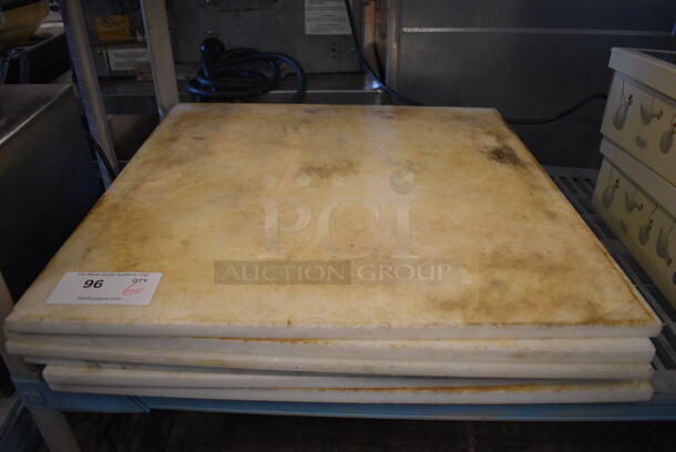 6 Various White Cutting Boards. Includes 24x24x0.5. 6 Times Your Bid!