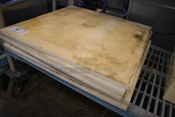 6 Various White Cutting Boards. Includes 24x24x0.5. 6 Times Your Bid! - Image 2 of 3