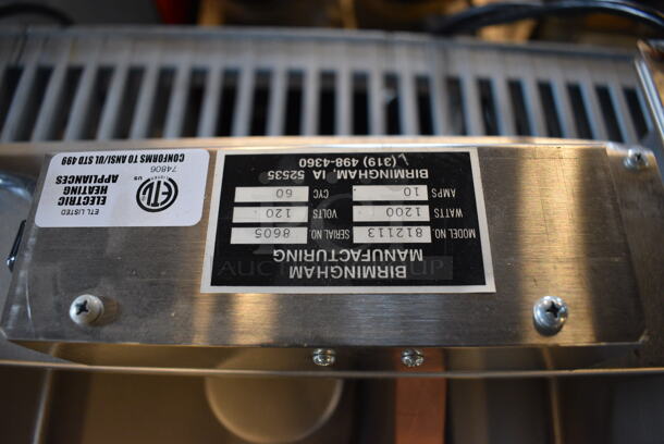 Birmingham Model 812113 Metal Condensate Pan. 120 Volts, 1 Phase. 13x14x7 - Image 4 of 4