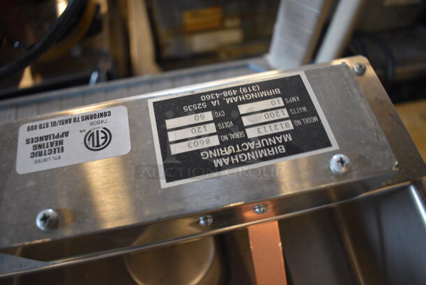 Birmingham Model 812113 Metal Condensate Pan. 120 Volts, 1 Phase. 13x14x7 - Image 4 of 4