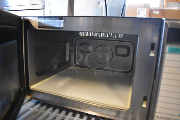 2013 Sharp Model R-21LTF Stainless Steel Commercial Countertop Microwave Oven. 120 Volts, 1 Phase. 20.5x17x12 - Image 4 of 5