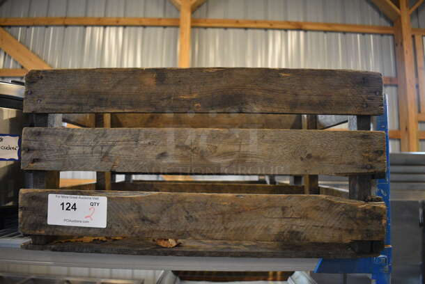 2 Wooden Crates. 24x15x12. 2 Times Your Bid!