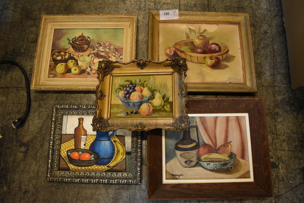 5 Various Framed Pictures. Includes 18x2x22. 5 Times Your Bid!
