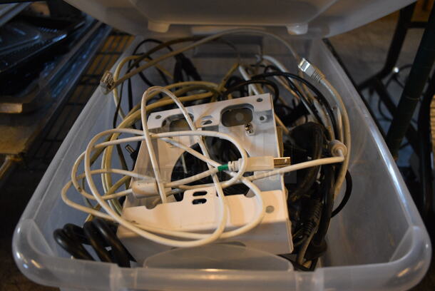 ALL ONE MONEY! Lot of Various Wires in Poly Clear Bin!