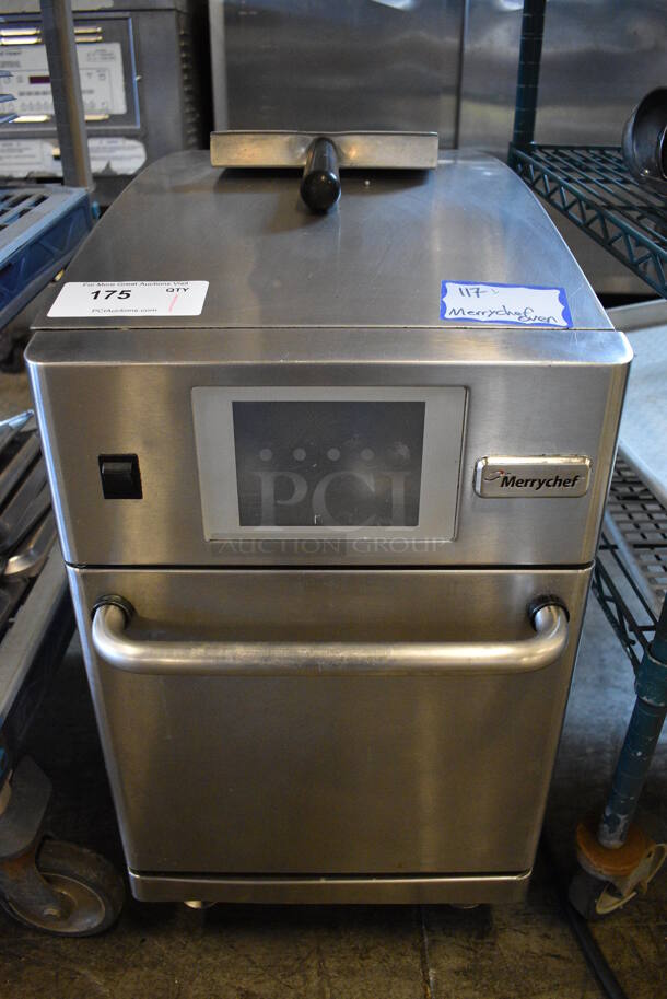 FANTASTIC! 2015 Merrychef Model eikon e2 Stainless Steel Commercial Countertop Electric Powered Rapid Cook Oven w/ Paddle. 208/240 Volts, 1 Phase. 15x27x27