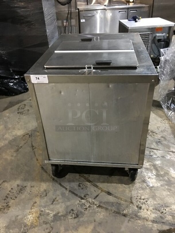 C. Nelson Stainless Steel Commercial Floor Style Flip Top Dipping Cabinet! Model BDC8! 115V!