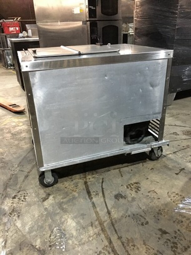 C. Nelson Stainless Steel Commercial Floor Style Flip Top Dipping Cabinet! Model BDC8! 115V! - Image 2 of 11