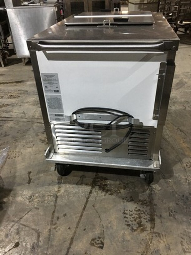 C. Nelson Stainless Steel Commercial Floor Style Flip Top Dipping Cabinet! Model BDC8! 115V! - Image 4 of 11