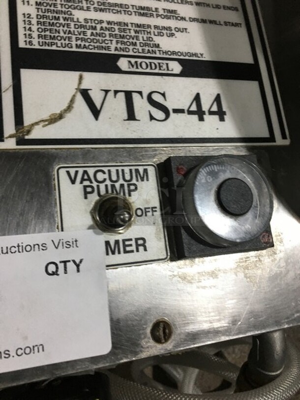 Biro Commercial Countertop Vacuum Tumbler! With 2 Barrels! Model VTS44! - Image 7 of 10