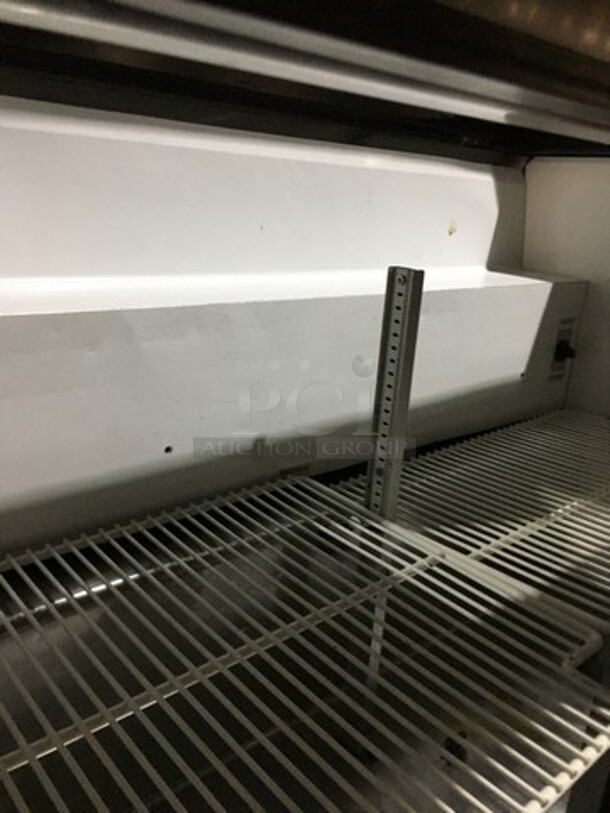 True Commercial Refrigerated Sandwich Prep Table! With 2 Door Underneath Storage Space! All Stainless Steel! Model TSSU4812 Serial 13941123! 115V 1Phase! On Commercial Casters! - Image 7 of 11