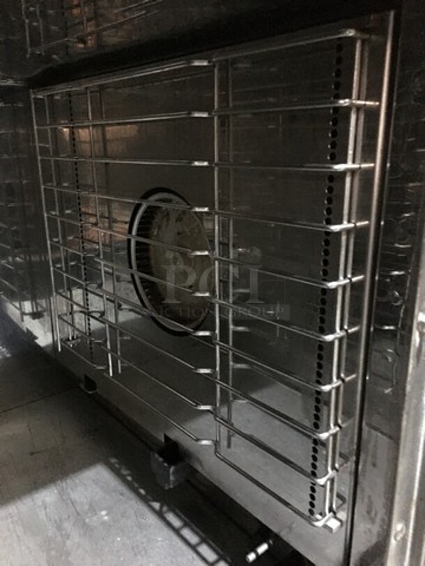 NICE! Groen Smart Steam Commercial Natural Gas Powered Steamer! With Top & Bottom Solid Doors! All Stainless Steel! Model SSB5G Serial J7666ST11! 120V 1Phase! On Commercial Casters! - Image 6 of 10