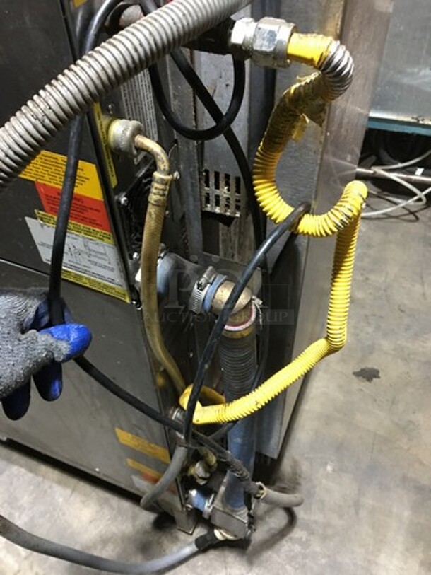 NICE! Groen Smart Steam Commercial Natural Gas Powered Steamer! With Top & Bottom Solid Doors! All Stainless Steel! Model SSB5G Serial J7666ST11! 120V 1Phase! On Commercial Casters! - Image 10 of 10