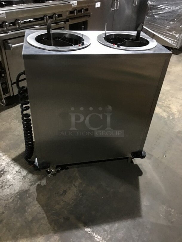Nice! Lakeside All Stainless Steel Double Plate Warmer Lowerator! 115V 1 Phase! On Commercial Casters! - Image 3 of 10