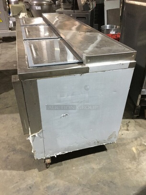 Leader Commercial 3 Door Refrigerated Beer Cooler! All Stainless Steel! Model ESBC72SC Serial NQ10S1410! 115V 1 Phase! On Casters!  - Image 2 of 9