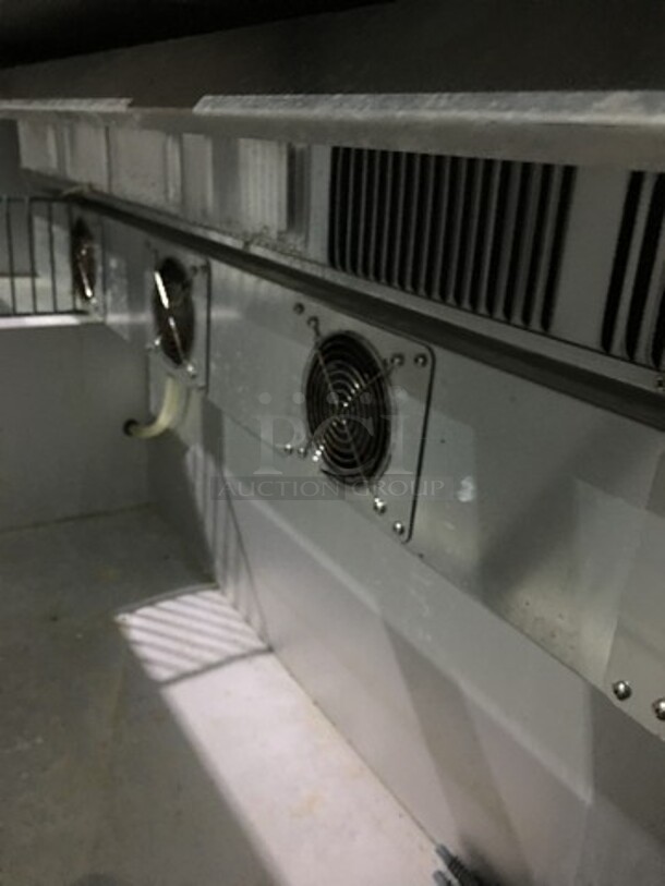 Leader Commercial 3 Door Refrigerated Beer Cooler! All Stainless Steel! Model ESBC72SC Serial NQ10S1410! 115V 1 Phase! On Casters!  - Image 6 of 9
