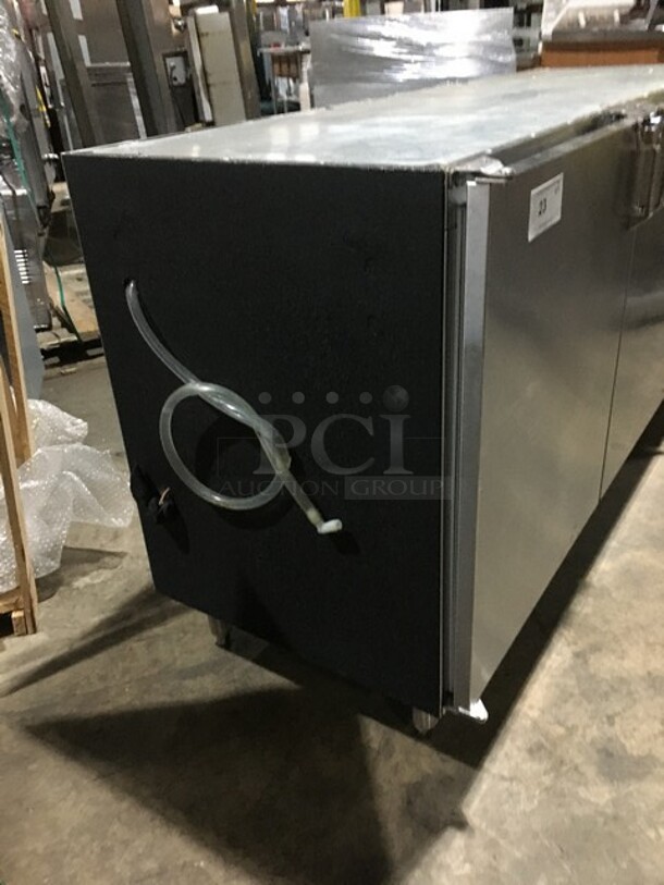 Glastender Commercial Refrigerated 3 Door Bar Back! All Stainless Steel! Model LP72L6SN Serial 404169479N! 120V 1Phase! Remote Compressor/No Compressor! - Image 2 of 10