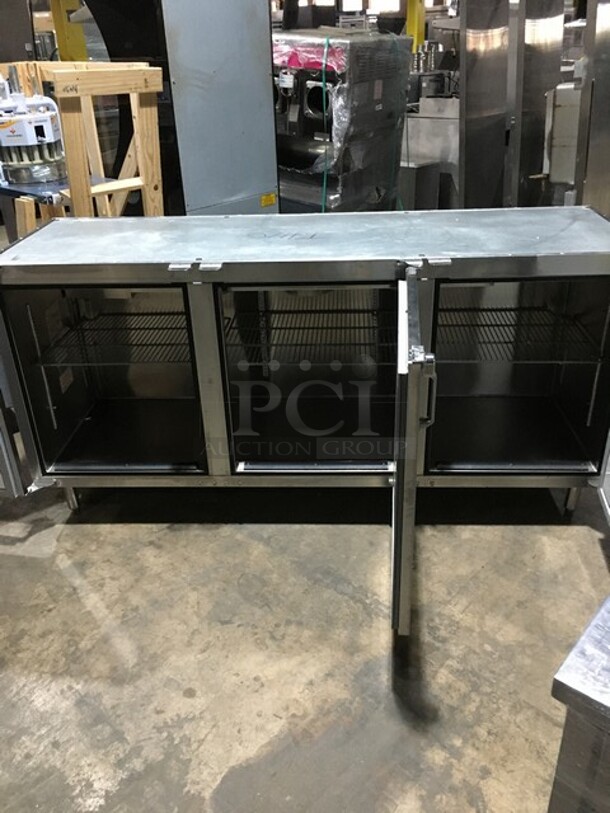 Glastender Commercial Refrigerated 3 Door Bar Back! All Stainless Steel! Model LP72L6SN Serial 404169479N! 120V 1Phase! Remote Compressor/No Compressor! - Image 5 of 10