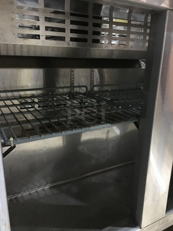 Avantco Commercial Refrigerated Sandwich Prep Table! With 2 Door Underneath Storage Space! With Commercial Cutting Board! All Stainless Steel! Model 178SCL236! 115V! On Casters! - Image 6 of 10
