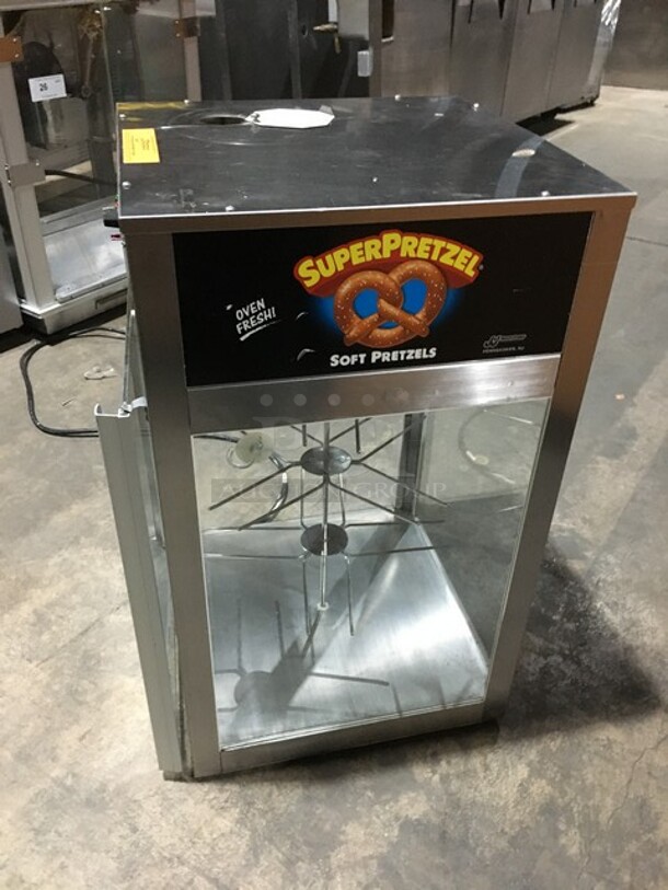Super Pretzel Commercial Countertop Pretzel Warming Display Case! All Stainless Steel! Model 850B Serial 1102108457! 120V! - Image 2 of 10